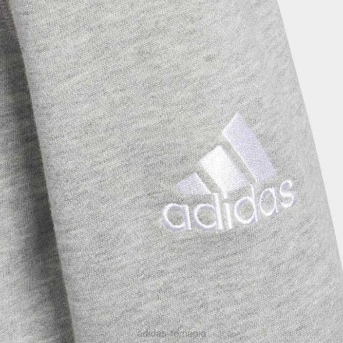 Adidas hanorac fleece gri mediu adidas copii gri mediu 2JBN12024