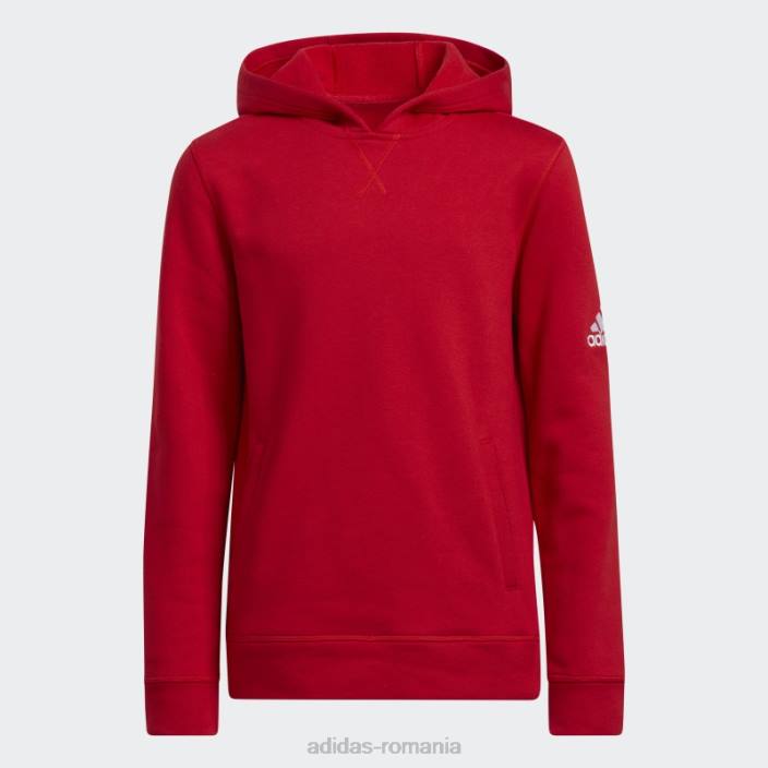 Adidas hanorac fleece roșu copii roșu 2JBN12032