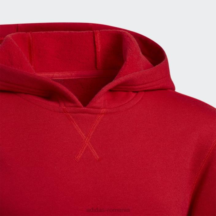Adidas hanorac fleece roșu copii roșu 2JBN12032