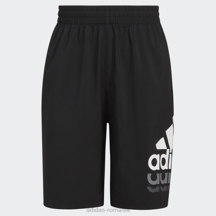 Adidas insignă țesută de esențiali pantaloni scurți sport negru copii negru 2JBN11732