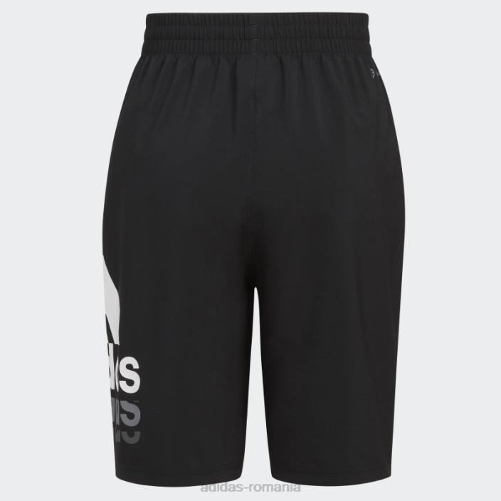 Adidas insignă țesută de esențiali pantaloni scurți sport negru copii negru 2JBN11732