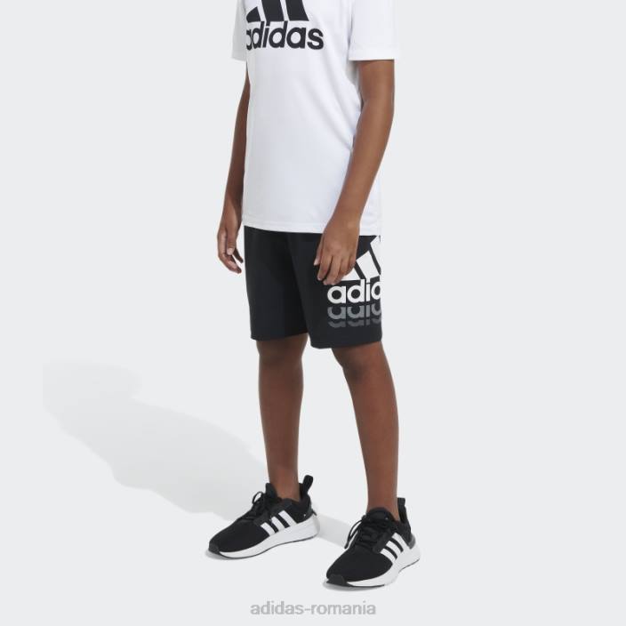 Adidas insignă țesută de esențiali pantaloni scurți sport negru copii negru 2JBN11732