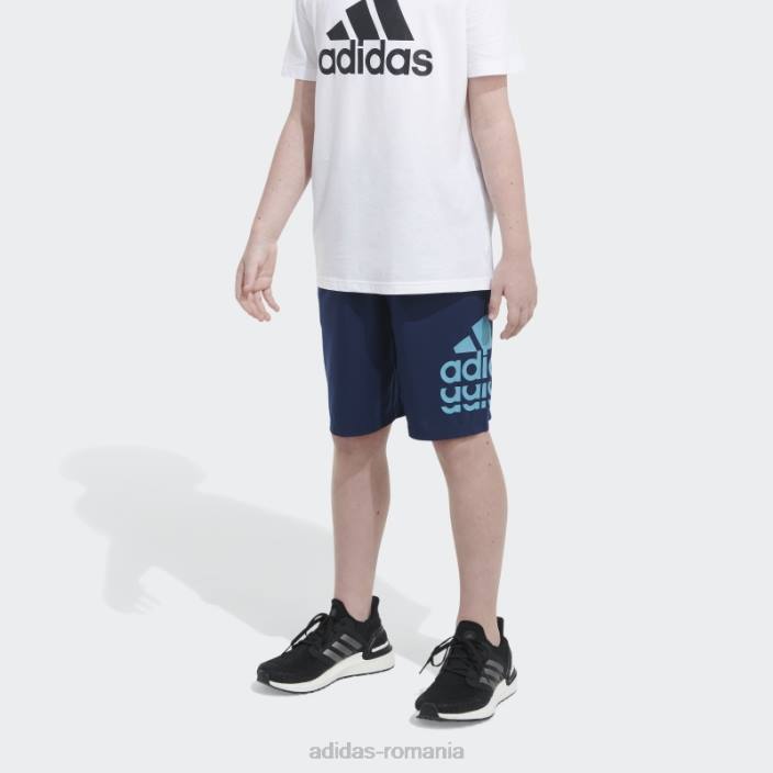 Adidas insigna țesută de esențiale bleumarin a pantalonilor scurți sport adidas copii marina 2JBN11721