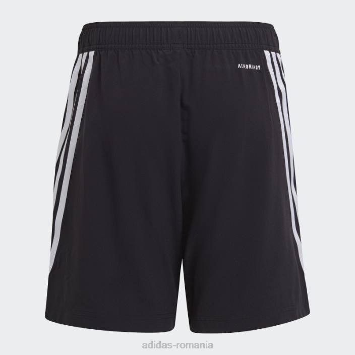 Adidas pantaloni scurți negri aeroready primegreen țesute cu 3 dungi copii alb negru 2JBN11620