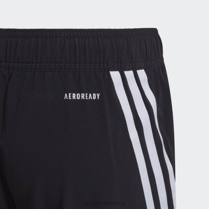 Adidas pantaloni scurți negri aeroready primegreen țesute cu 3 dungi copii alb negru 2JBN11620
