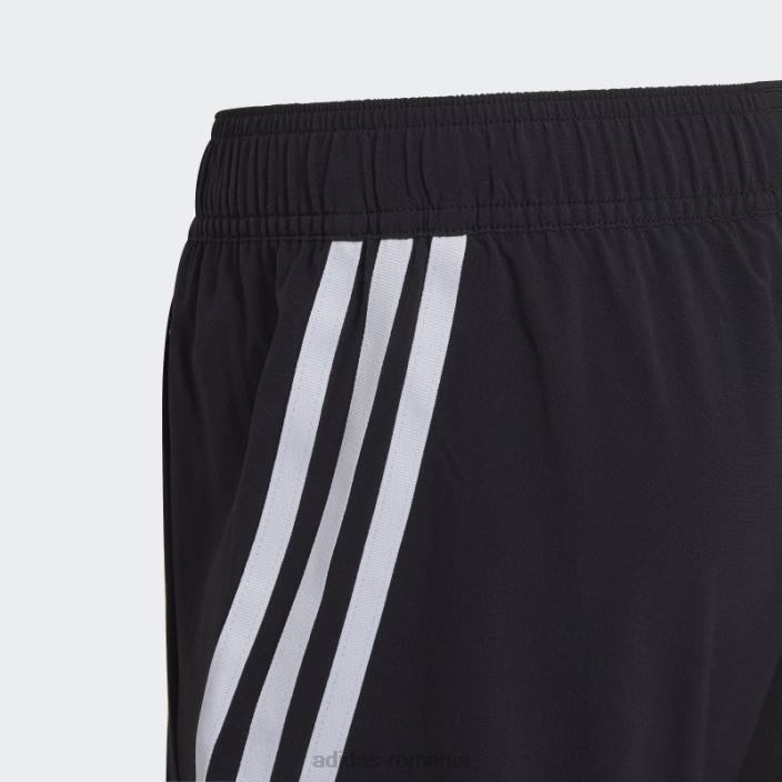 Adidas pantaloni scurți negri aeroready primegreen țesute cu 3 dungi copii alb negru 2JBN11620