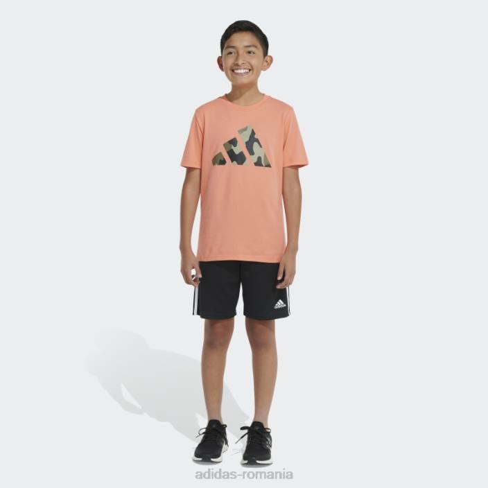 Adidas tricou cu logo camo coral adidas copii coral 2JBN11652