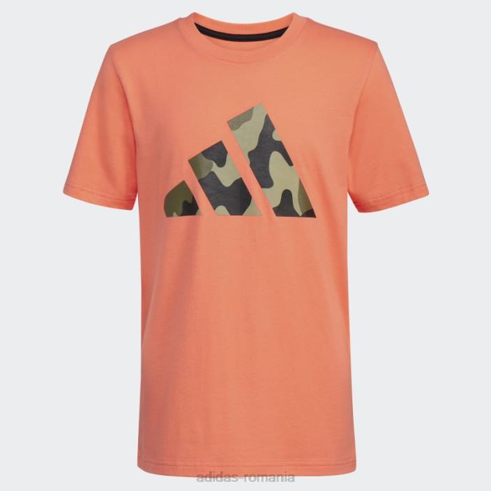 Adidas tricou cu logo camo coral adidas copii coral 2JBN11652