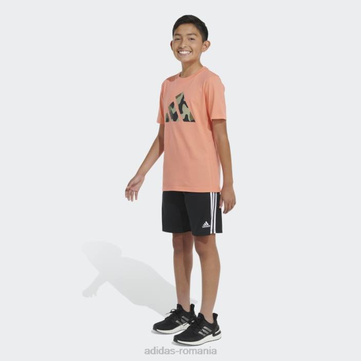 Adidas tricou cu logo camo coral adidas copii coral 2JBN11652