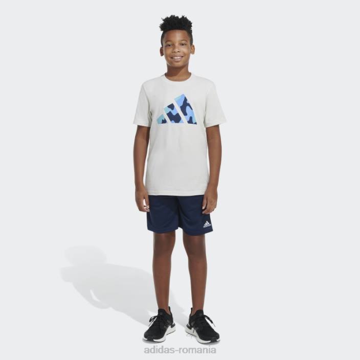 Adidas tricou cu logo-ul camo din aluminiu adidas copii aluminiu 2JBN11943