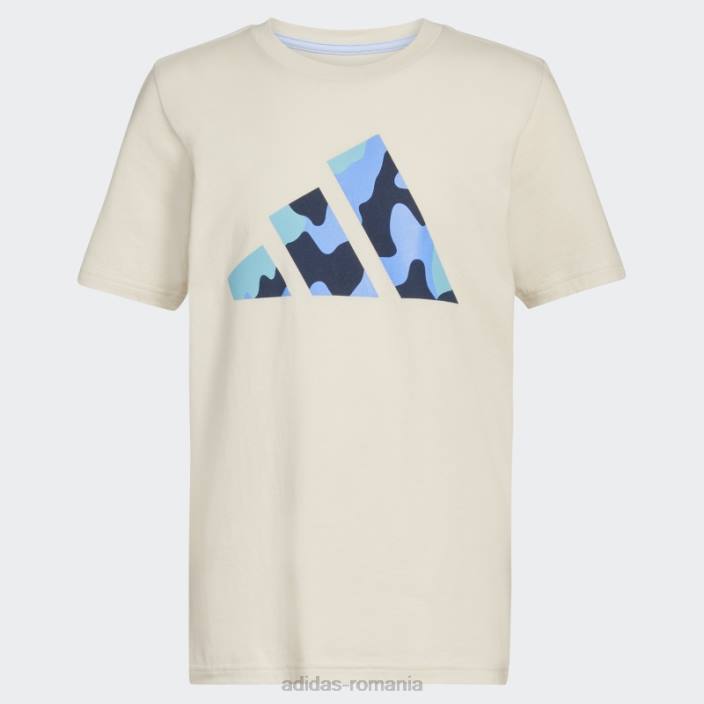 Adidas tricou cu logo-ul camo din aluminiu adidas copii aluminiu 2JBN11943