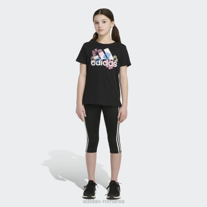 Adidas tricou negru cu aerisire copii negru 2JBN12160