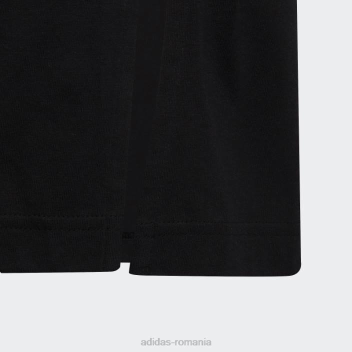 Adidas tricou negru cu imprimeu metalic de dans copii negru 2JBN12166