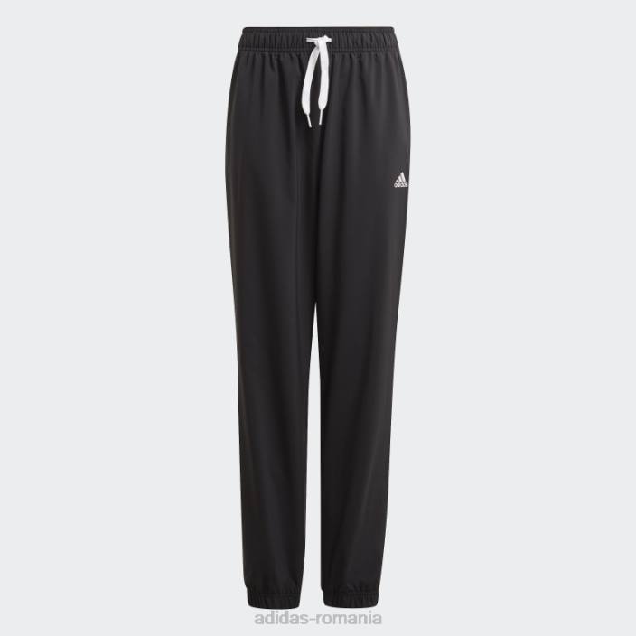 Adidas black essentials pantaloni stanford fashion copii alb negru 2JBN3420