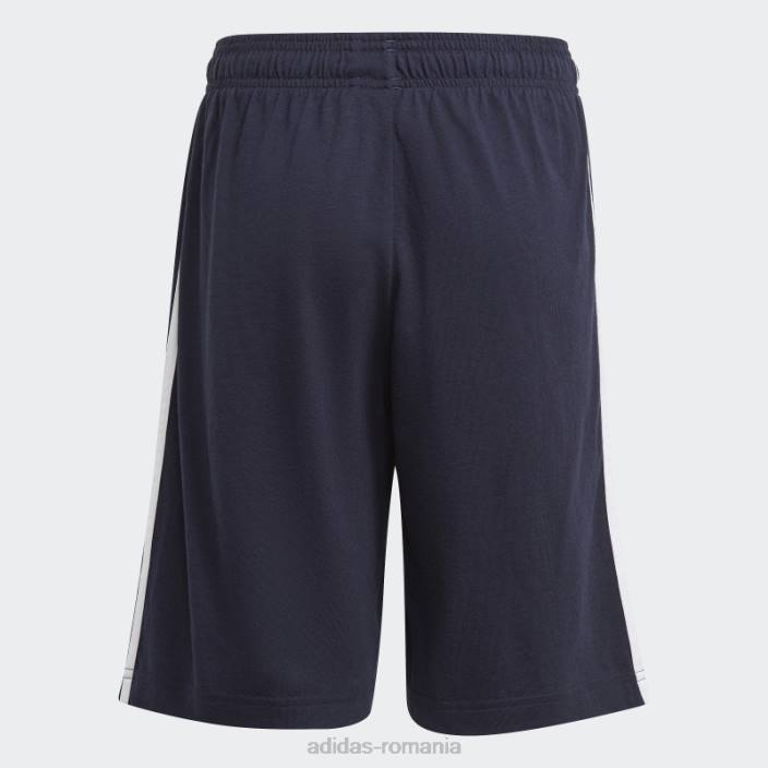 Adidas esențiale pantaloni scurți cu 3 dungi cerneală copii cerneală/alb 2JBN3432