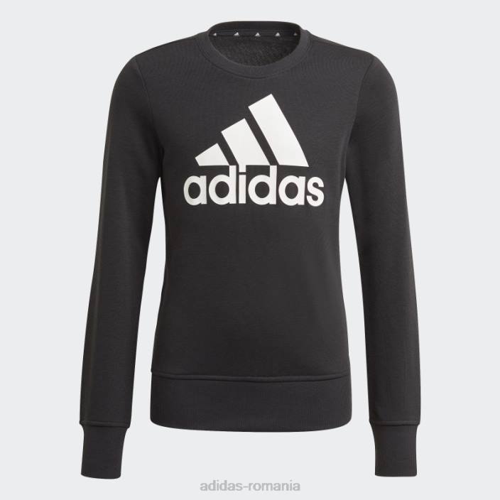 Adidas hanorac esentiale alb moda copii alb negru 2JBN3483