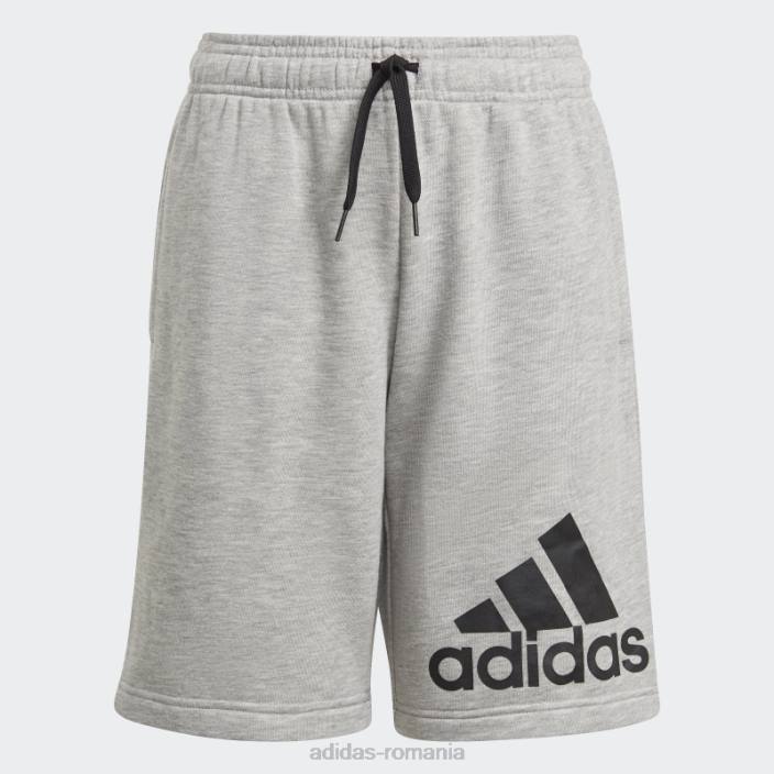 Adidas pantaloni scurți gri mediu essentials fierbinți copii gri mediu/negru 2JBN3427