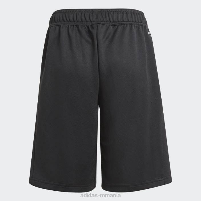 Adidas pantaloni scurți negru cu 2 mișcări copii alb negru 2JBN3418