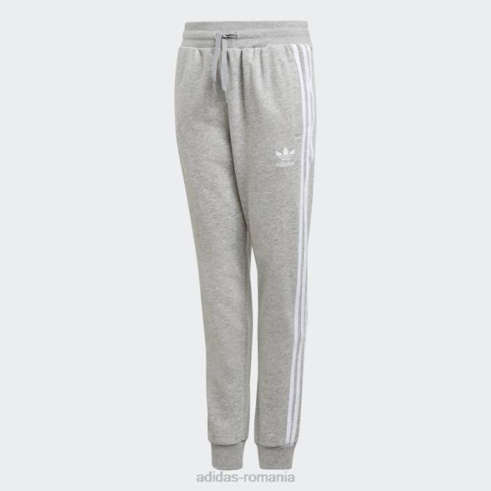 Adidas Pantaloni cu 3 dungi gri mediu copii gri mediu/alb 2JBN11576