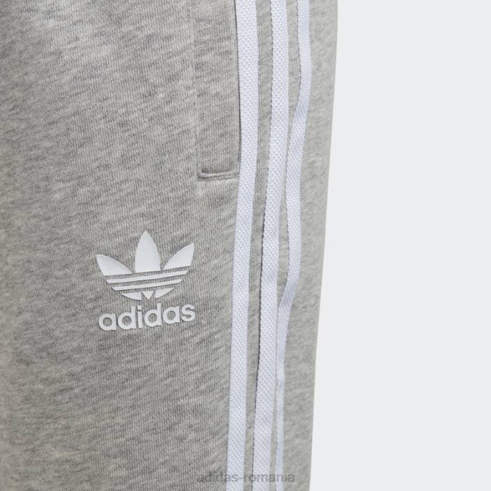Adidas Pantaloni cu 3 dungi gri mediu copii gri mediu/alb 2JBN11576