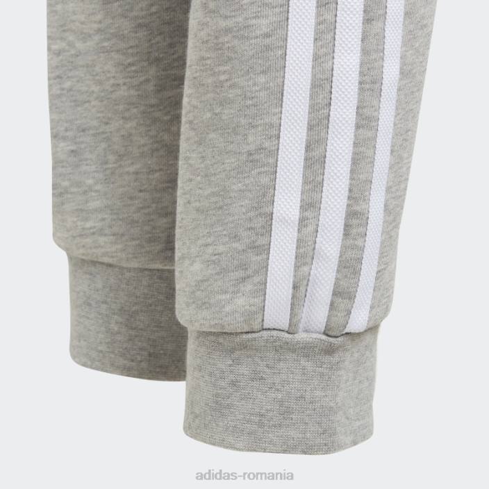Adidas Pantaloni cu 3 dungi gri mediu copii gri mediu/alb 2JBN11576