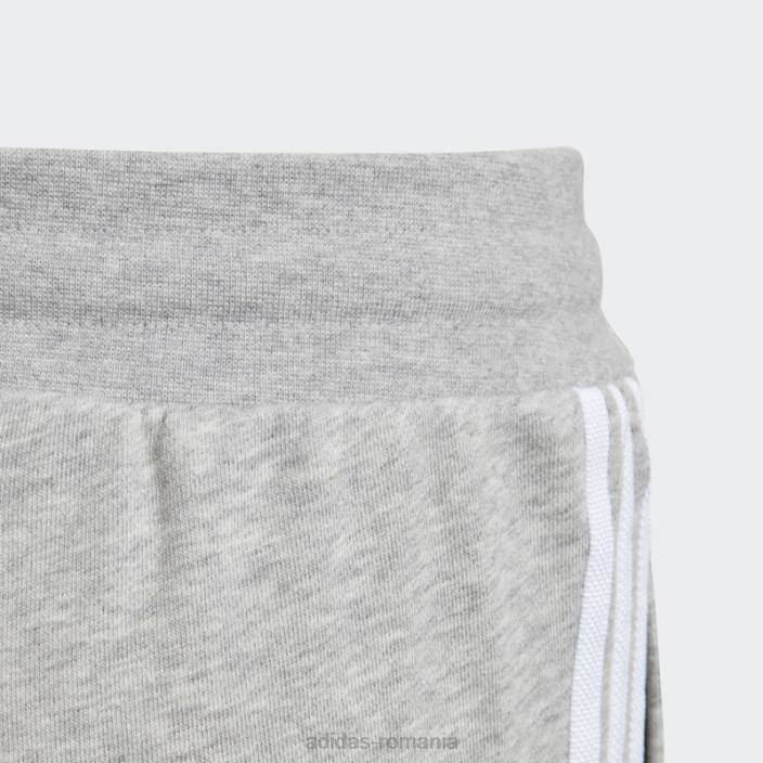 Adidas Pantaloni cu 3 dungi gri mediu copii gri mediu/alb 2JBN11576