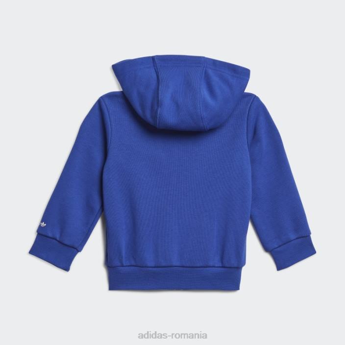 Adidas Set de hanorace adicolor cu fermoar, albastru îndrăzneț copii albastru îndrăzneț 2JBN19034