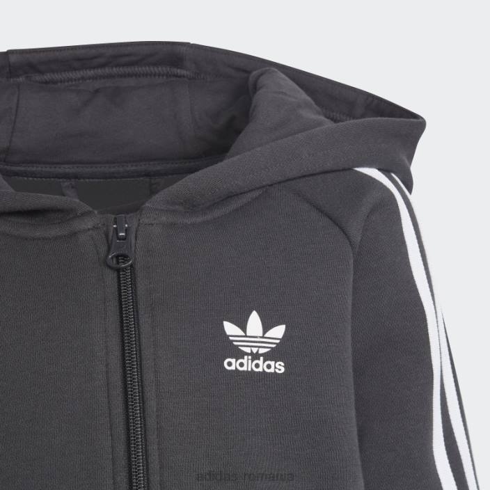 Adidas Set de hanorace carbon rekive cu fermoar complet fierbinte copii carbon 2JBN11703