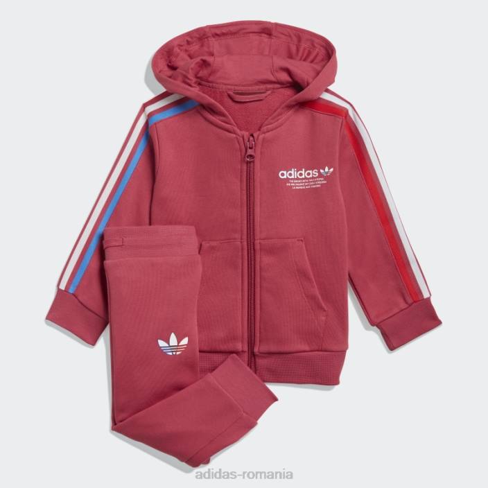Adidas Set hanorac adicolor cu fermoar complet roz adidas copii roz 2JBN19080