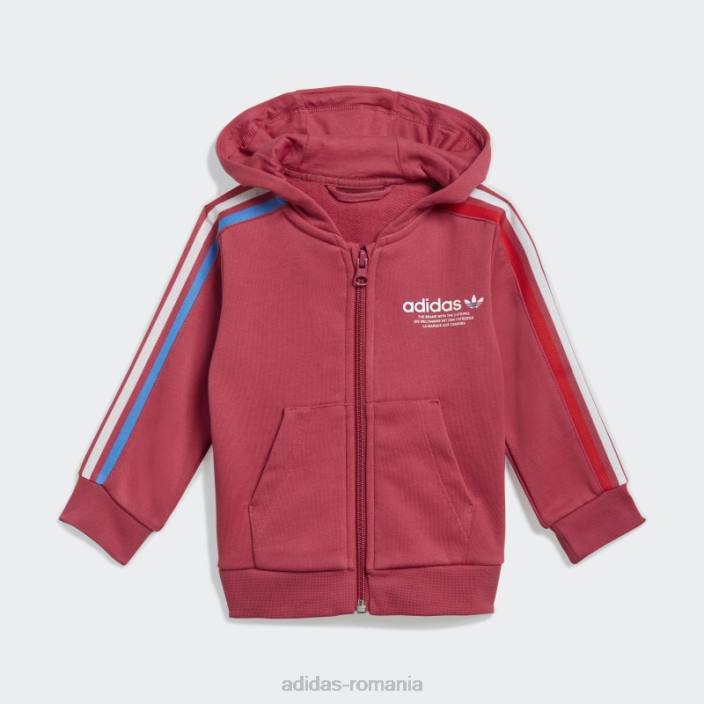 Adidas Set hanorac adicolor cu fermoar complet roz adidas copii roz 2JBN19080