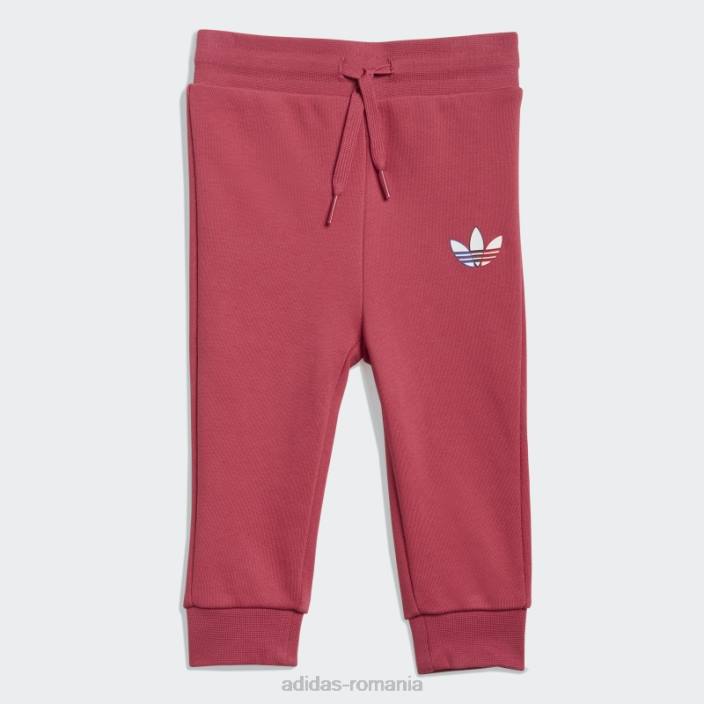 Adidas Set hanorac adicolor cu fermoar complet roz adidas copii roz 2JBN19080