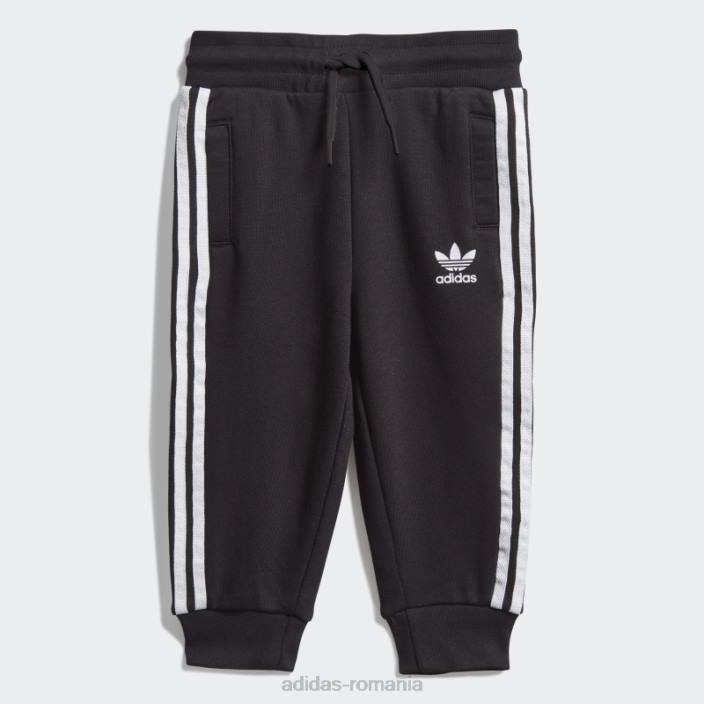 Adidas Set hanorac negru pentru echipaj adidas copii alb negru 2JBN3381