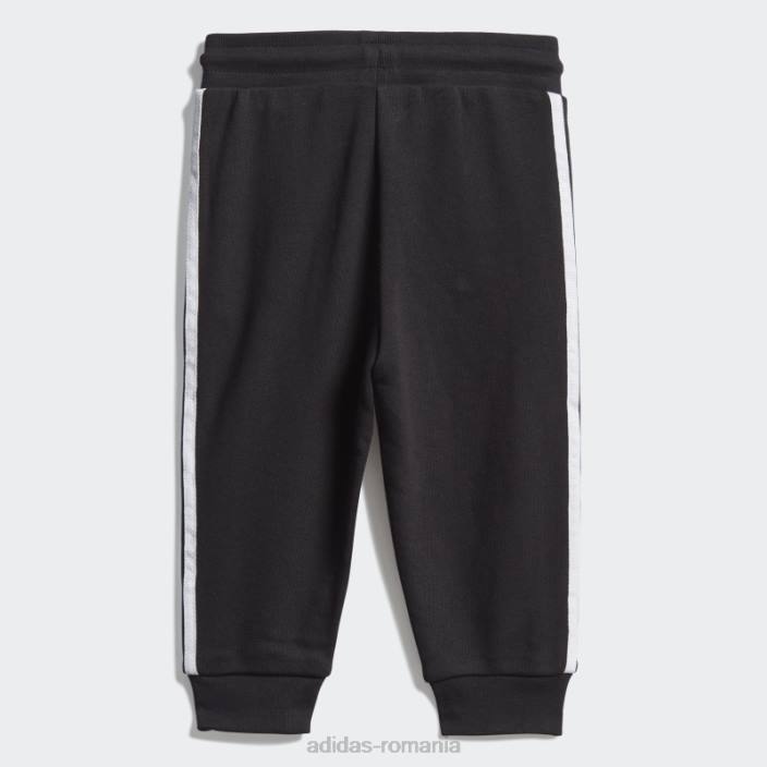 Adidas Set hanorac negru pentru echipaj adidas copii alb negru 2JBN3381