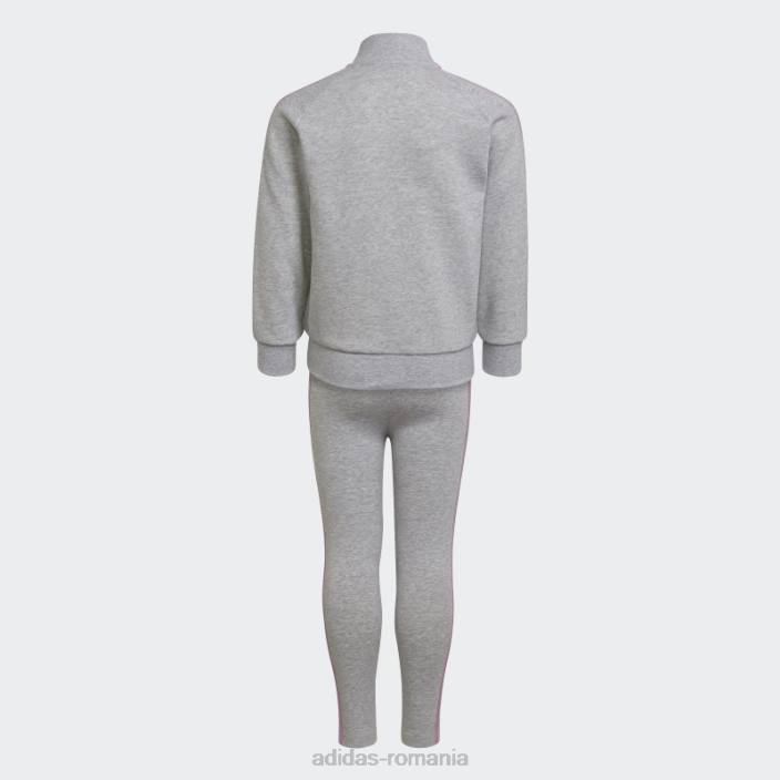Adidas Trening gri-deschis, negru, cu 3 dungi copii gri-deschis erica/alb 2JBN3490
