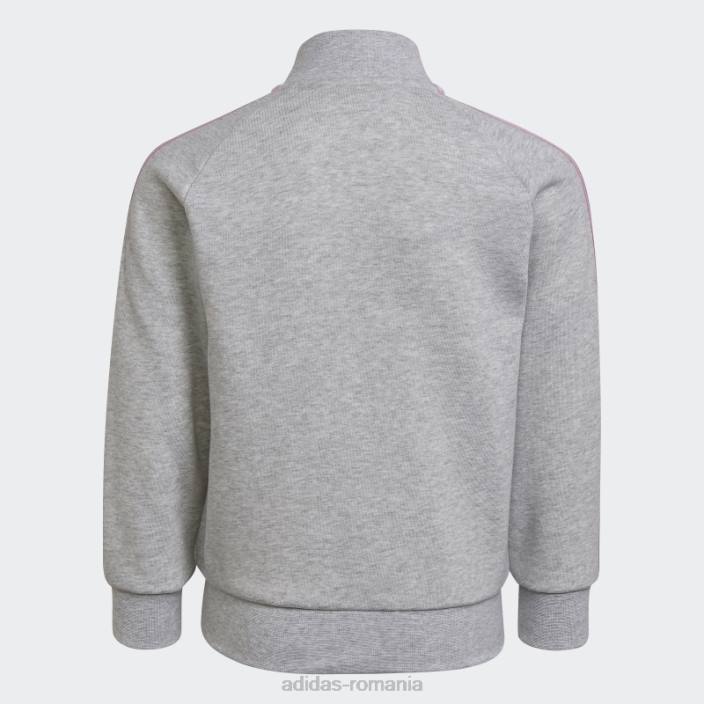 Adidas Trening gri-deschis, negru, cu 3 dungi copii gri-deschis erica/alb 2JBN3490