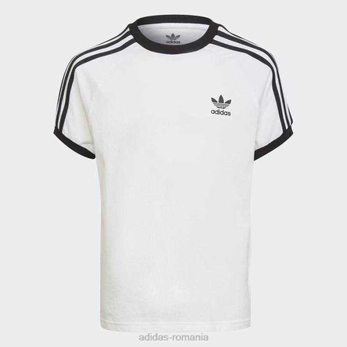 Adidas Tricou adicolor cu 3 dungi alb copii alb 2JBN11929
