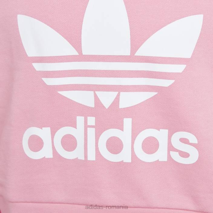 Adidas adicolor cropped roz cu glugă adidas copii roz 2JBN11643