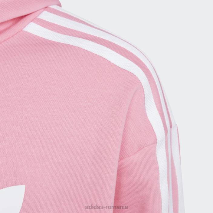 Adidas adicolor cropped roz cu glugă adidas copii roz 2JBN11643