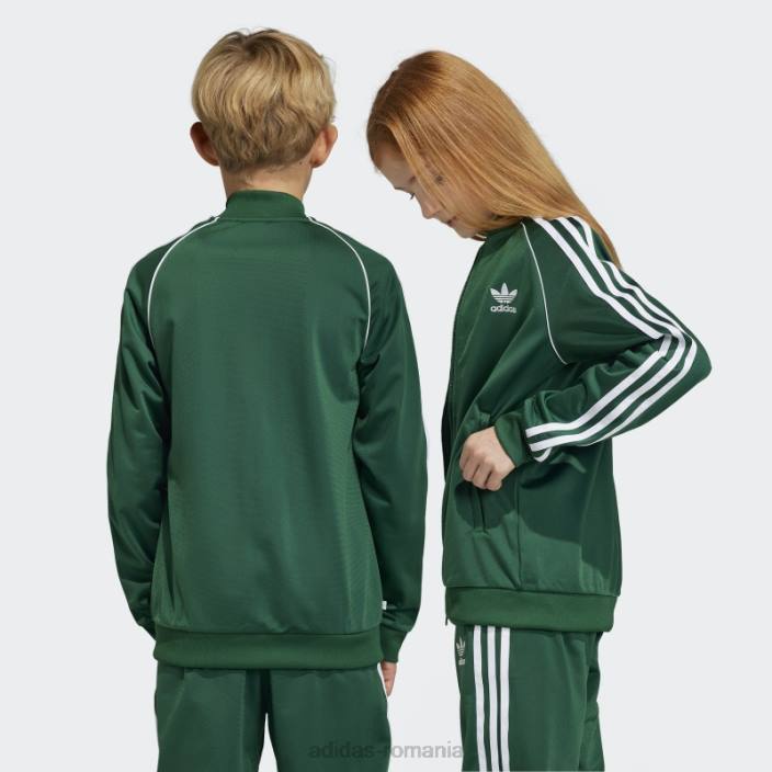 Adidas adicolor sst track top verde inchis copii verde inchis 2JBN19039