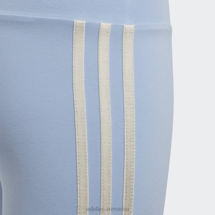 Adidas colanți cu talie înaltă cu imprimeu grafic albastru copii zori albastre 2JBN12070