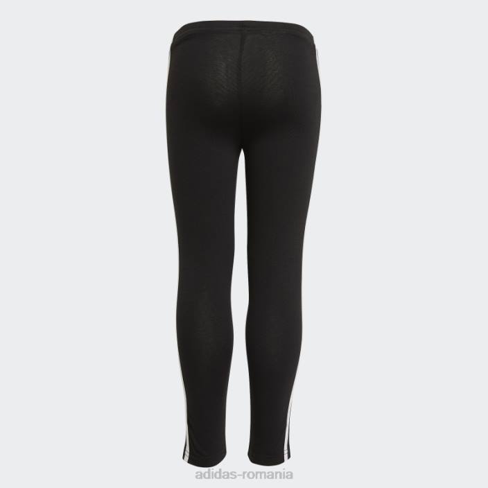 Adidas colanti adicolor albi copii alb negru 2JBN12091