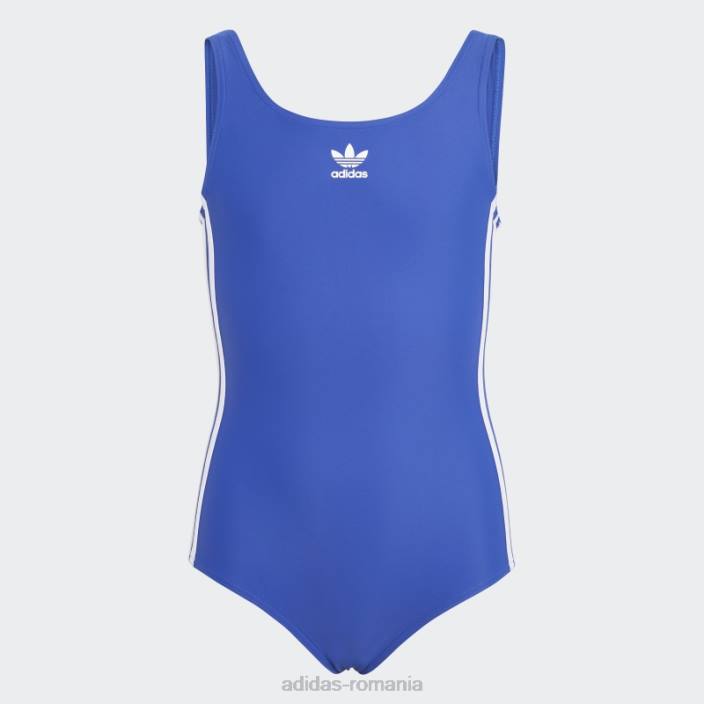 Adidas costum de baie adidas originals adicolor 3 dungi copii albastru alb 2JBN19143