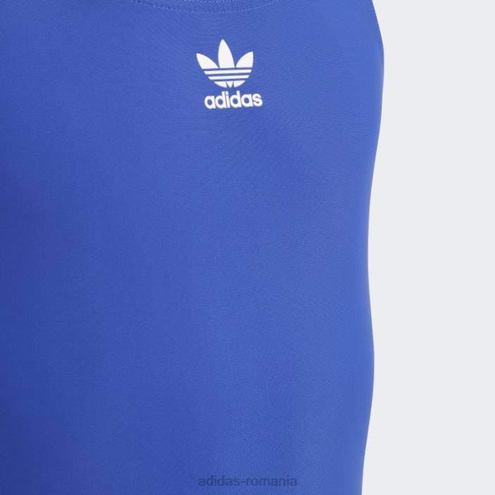 Adidas costum de baie adidas originals adicolor 3 dungi copii albastru alb 2JBN19143