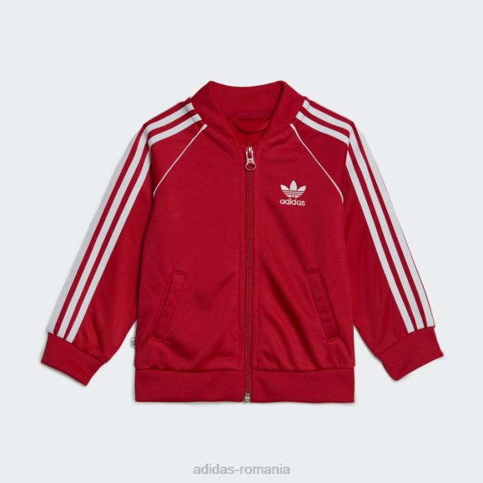 Adidas costum de trening scarlet adicolor sst adidas copii stacojiu 2JBN11637