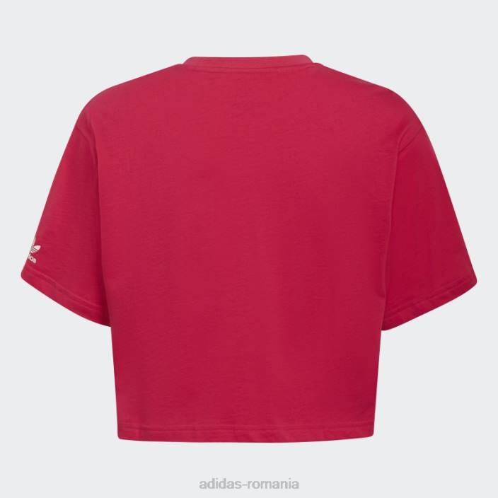 Adidas crop top adicolor roz îndrăzneț copii roz indraznet 2JBN19235