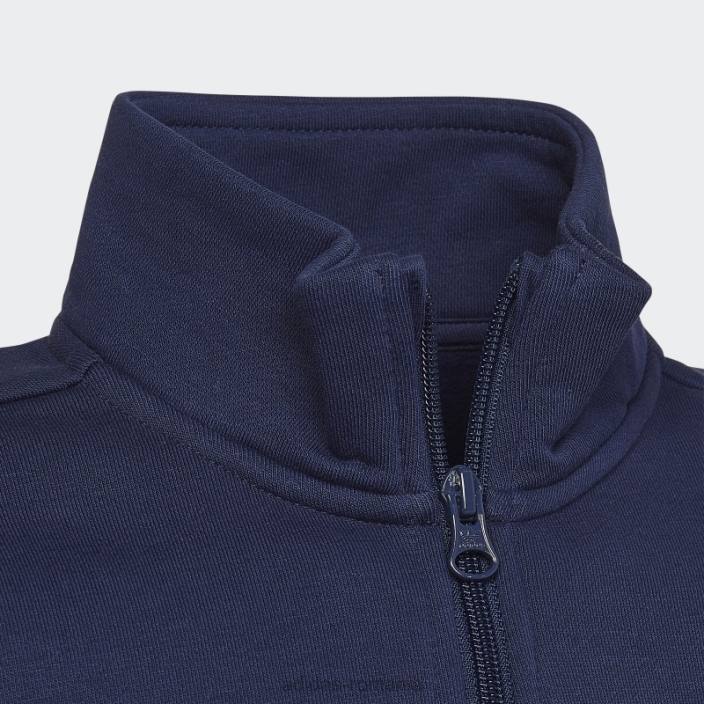 Adidas hanorac adicolor cu jumătate de fermoar noapte indigo adidas copii indigo de noapte 2JBN18468