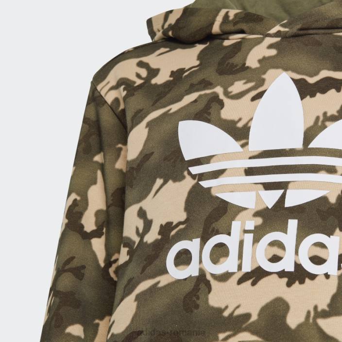 Adidas hanorac camo bej copii bej/multicolor 2JBN18394