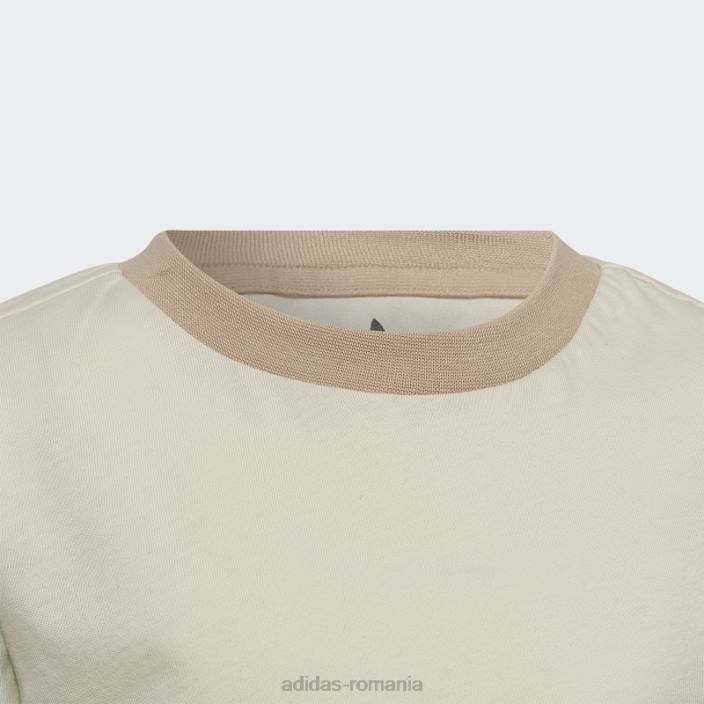 Adidas hanorac crew colorblock verde copii verde/alb/bej/roz 2JBN18979