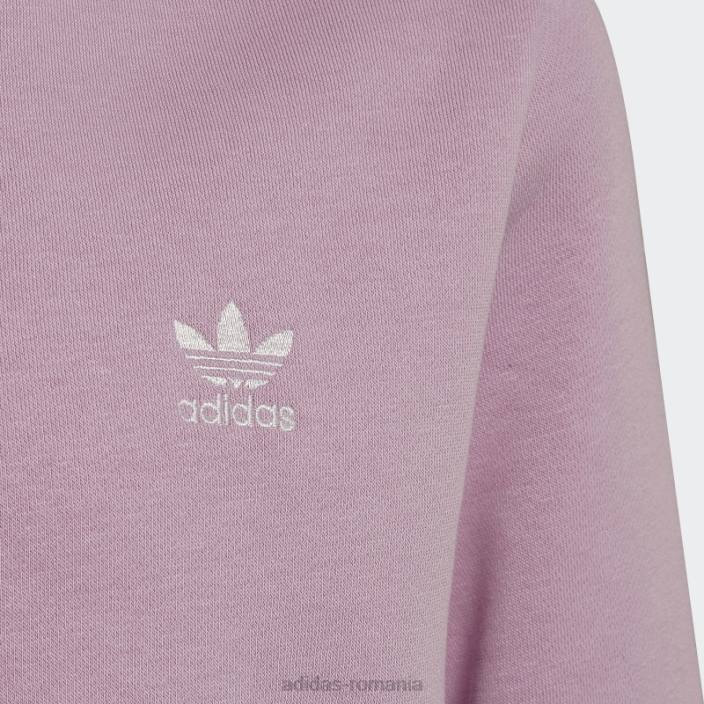 Adidas hanorac lila adicolor crew copii liliac 2JBN11993