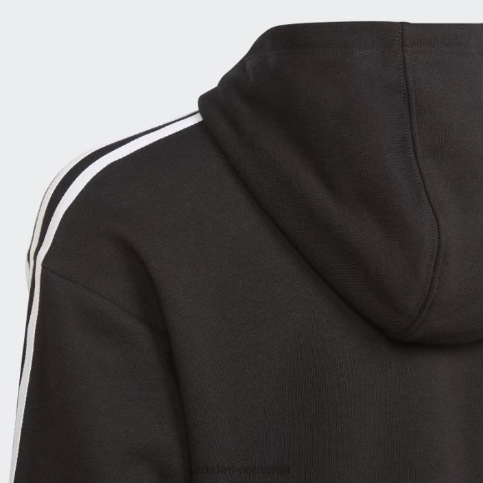 Adidas hanorac negru adicolor cropped copii alb negru 2JBN18473